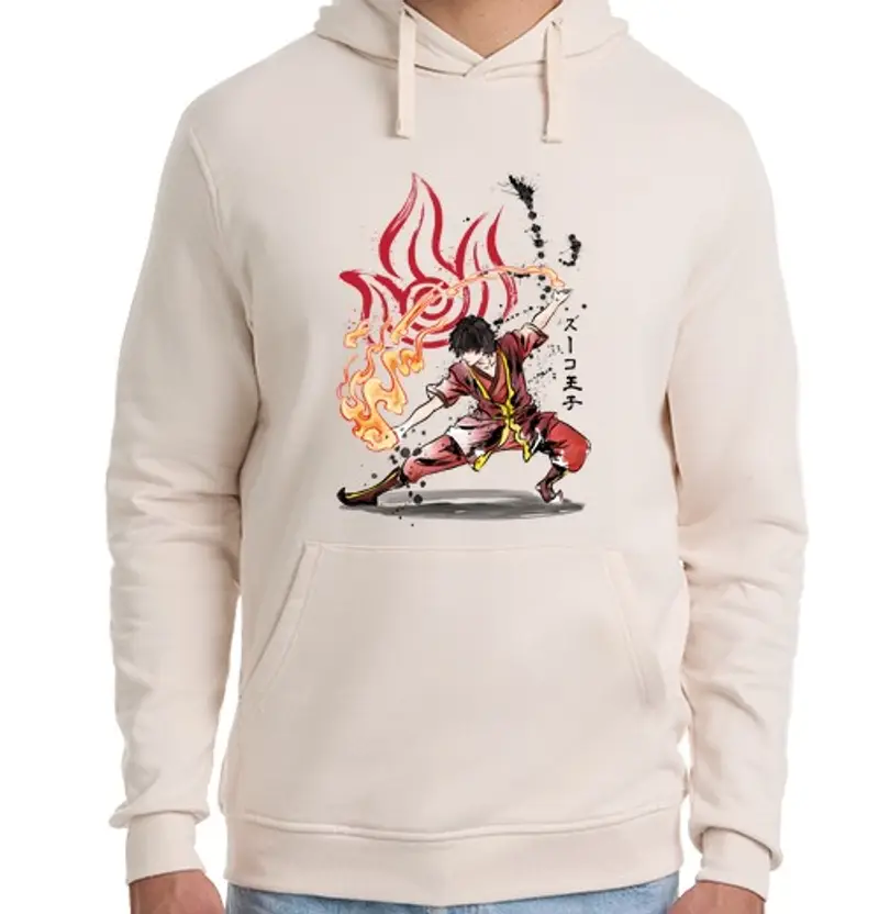 Felpa unisex con cappuccio il power of nation fuoco