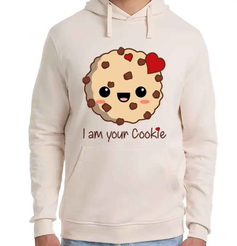 Felpa unisex con cappuccio io sono your cookie
