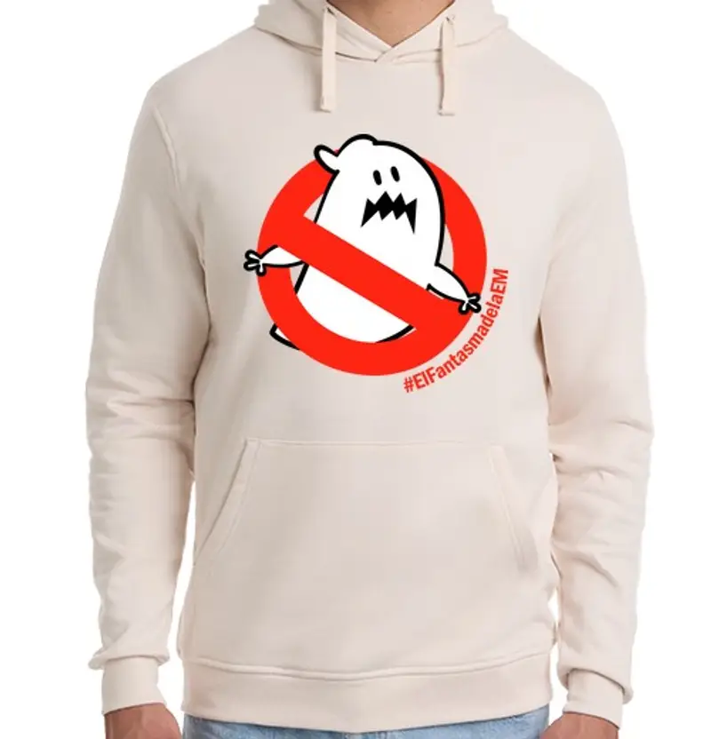 Felpa unisex con cappuccio jersey uomo il fantasma di em