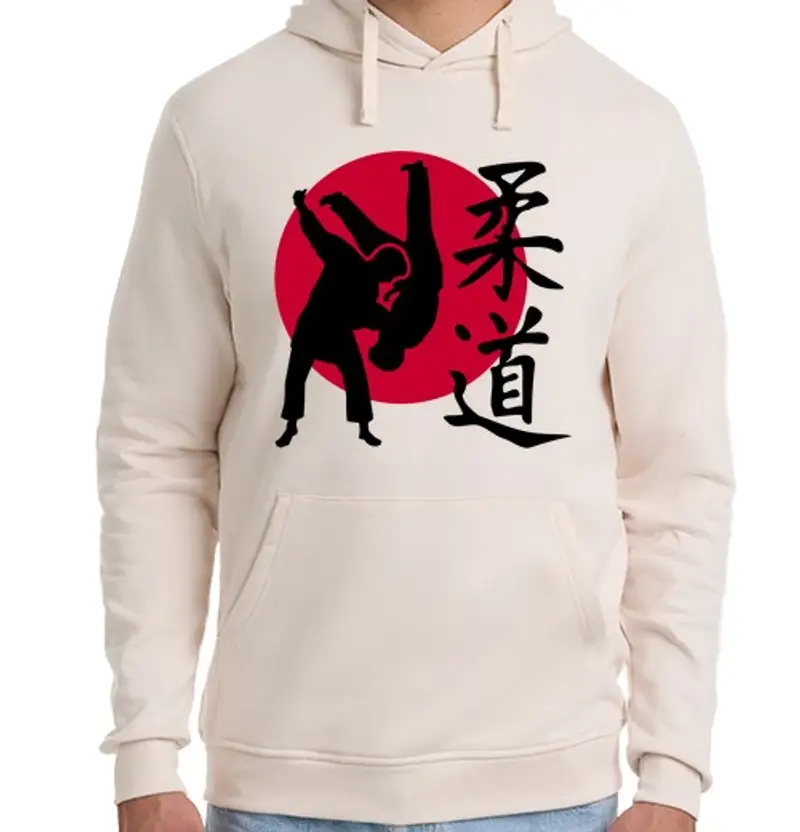 Felpa unisex con cappuccio judo