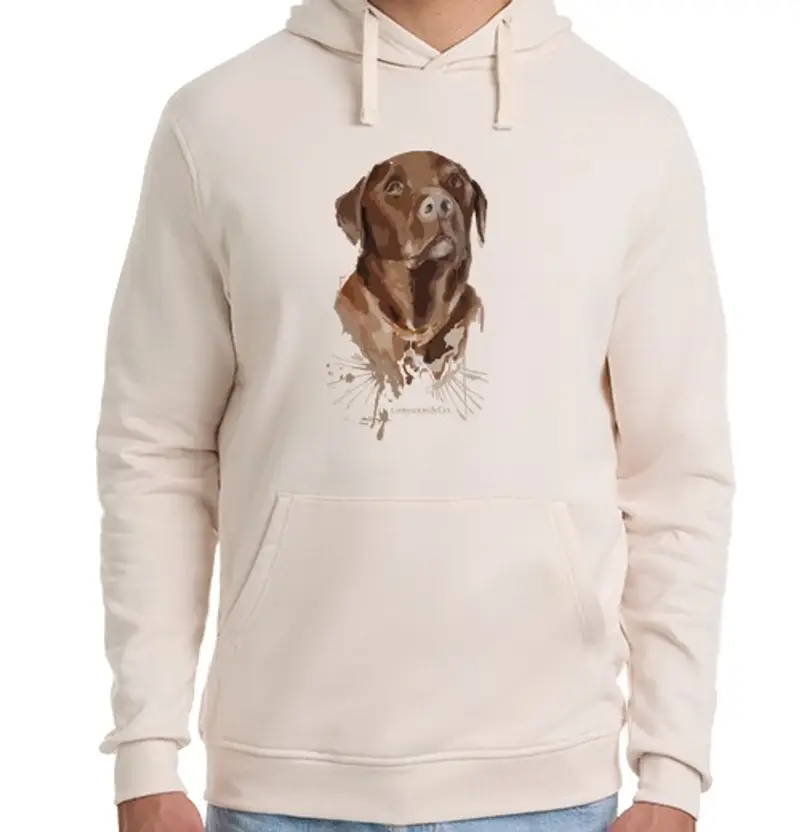 Felpa unisex con cappuccio Labrador &Co.® - Felpa Donna