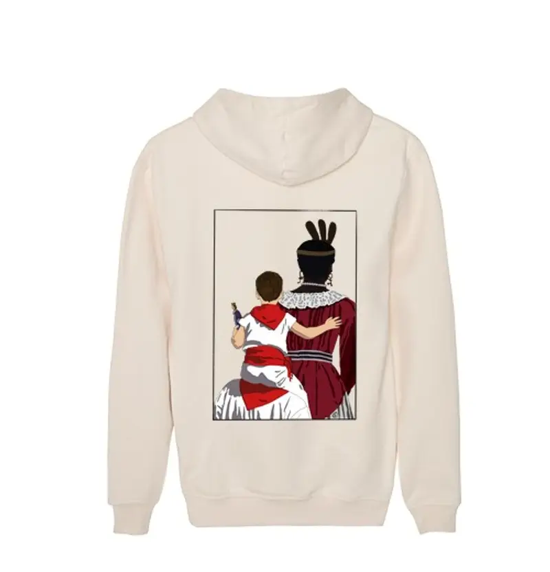 Felpa unisex con cappuccio locandina san firmin 2