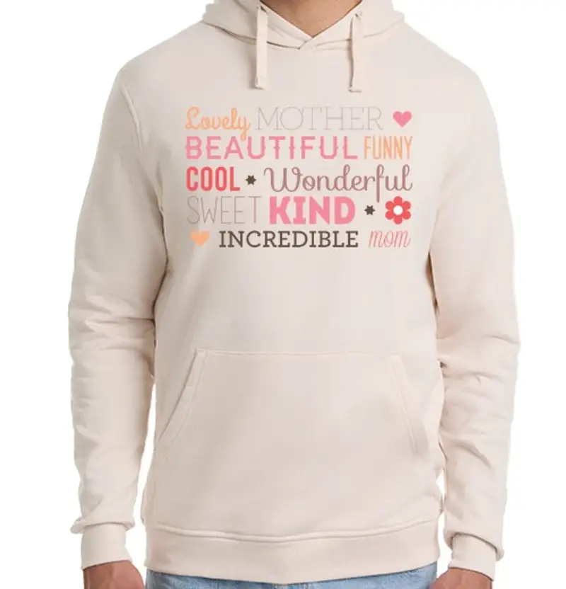 Felpa unisex con cappuccio mamma