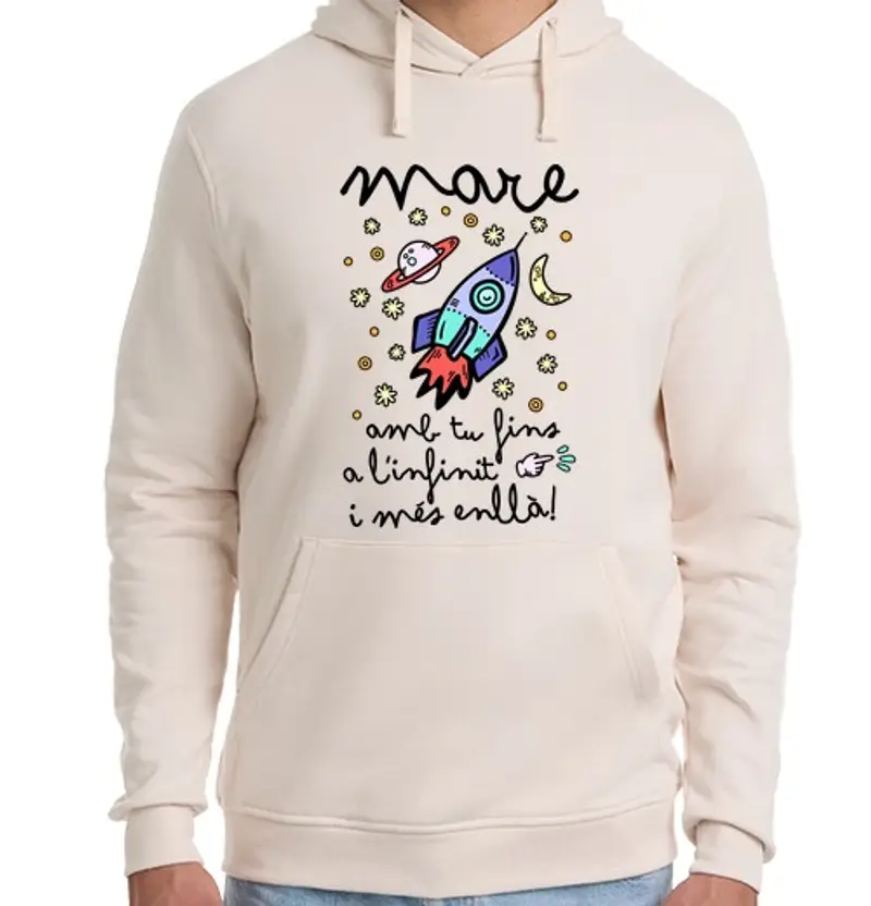 Felpa unisex con cappuccio mare amb your fins to l39infinit i més