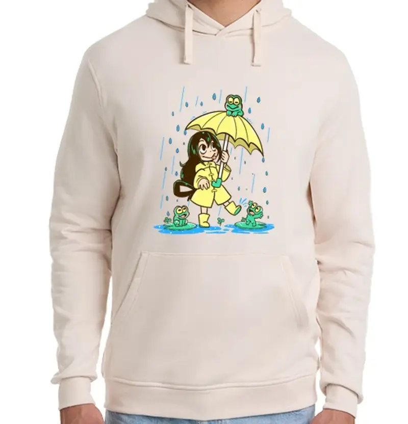 Felpa unisex con cappuccio miglior ragazza di rana