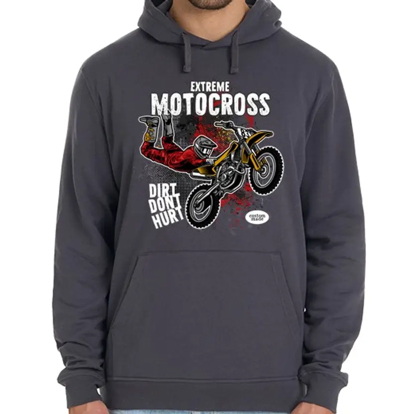 Felpa unisex con cappuccio moto estremo