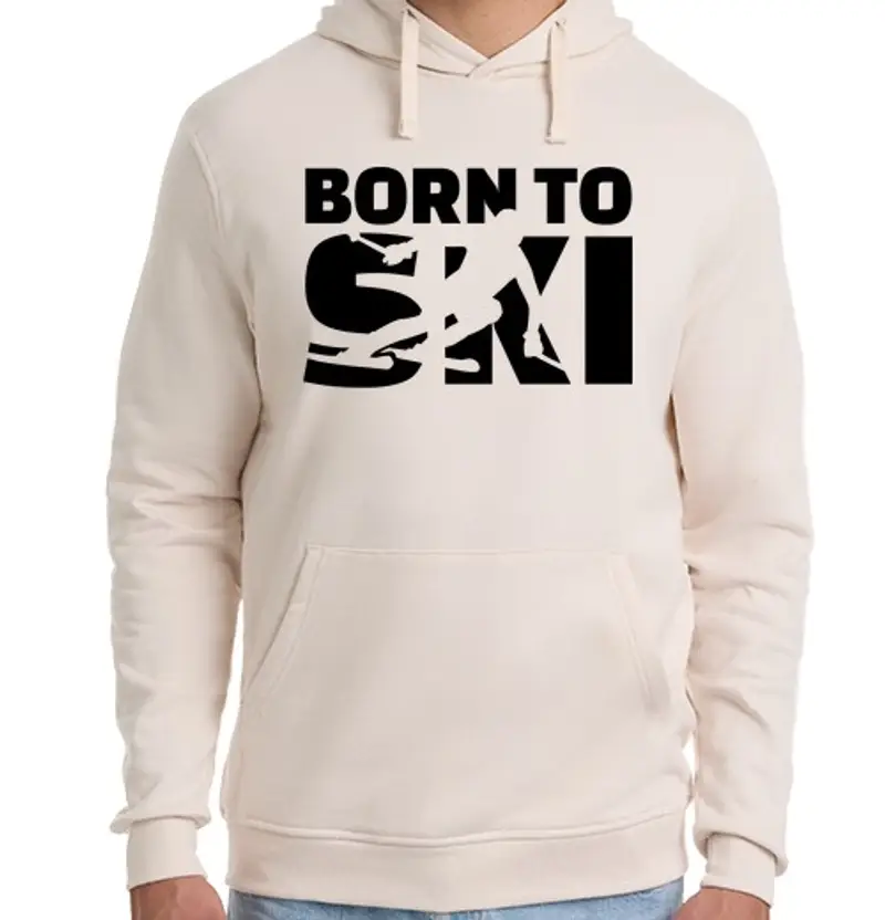 Felpa unisex con cappuccio nato per sciare