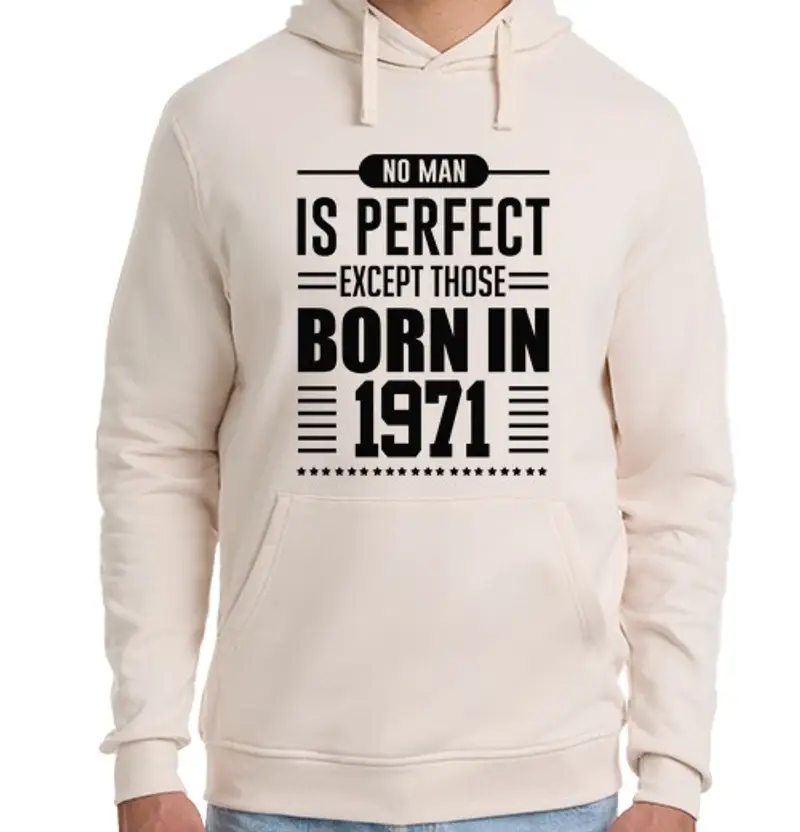 Felpa unisex con cappuccio nessun uomo è perfetto tranne quelli na