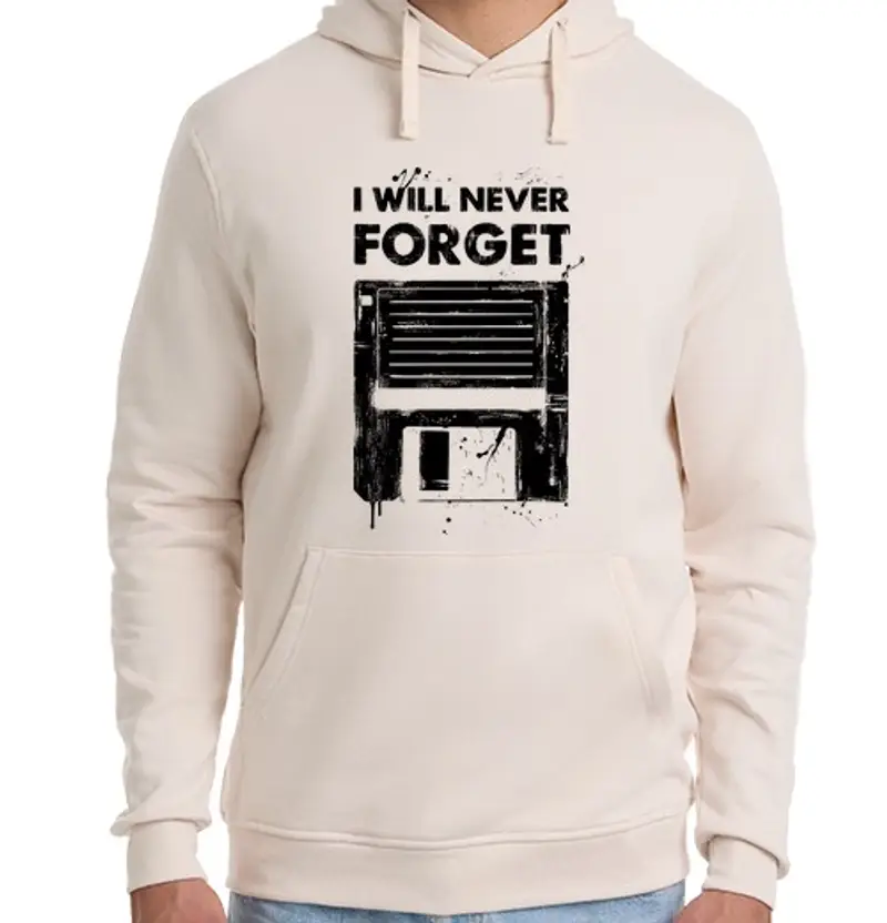 Felpa unisex con cappuccio never for ottenere 1