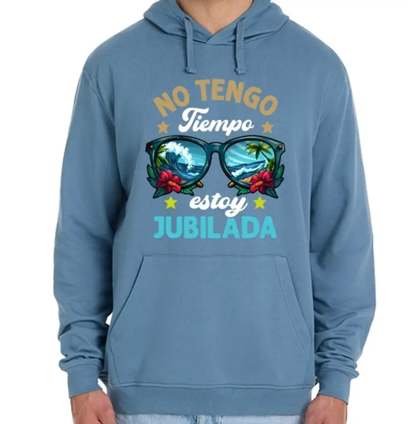 Felpa unisex con cappuccio non ho tempo, sono un regalo per la pensione in pensione