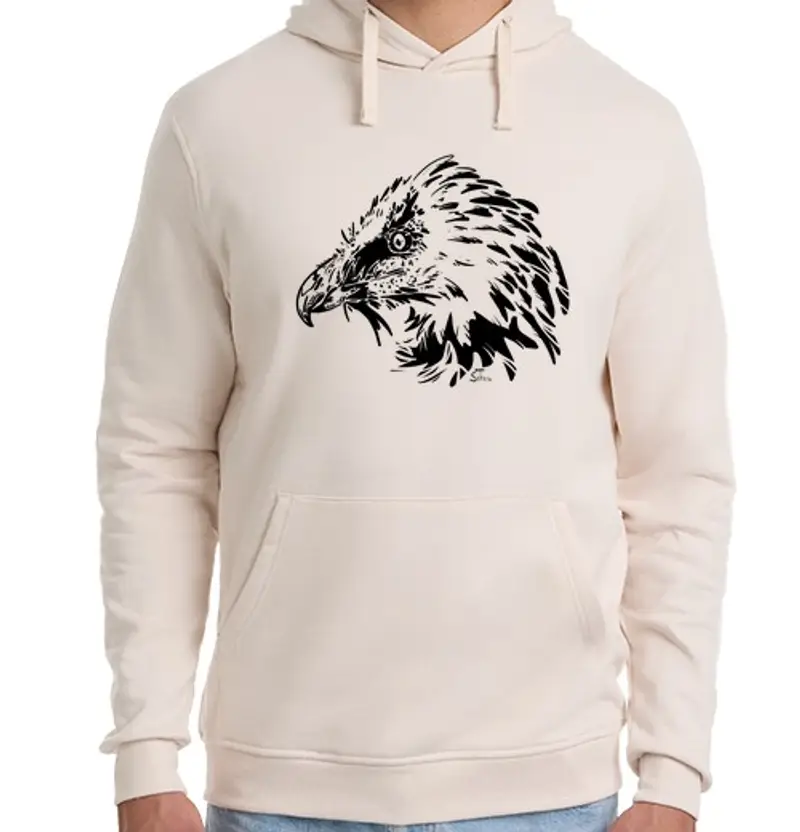 Felpa unisex con cappuccio nuovo avvoltoio barbuto