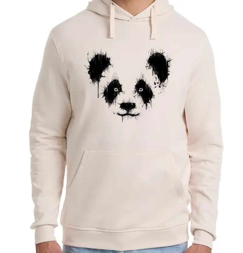 Felpa unisex con cappuccio panda