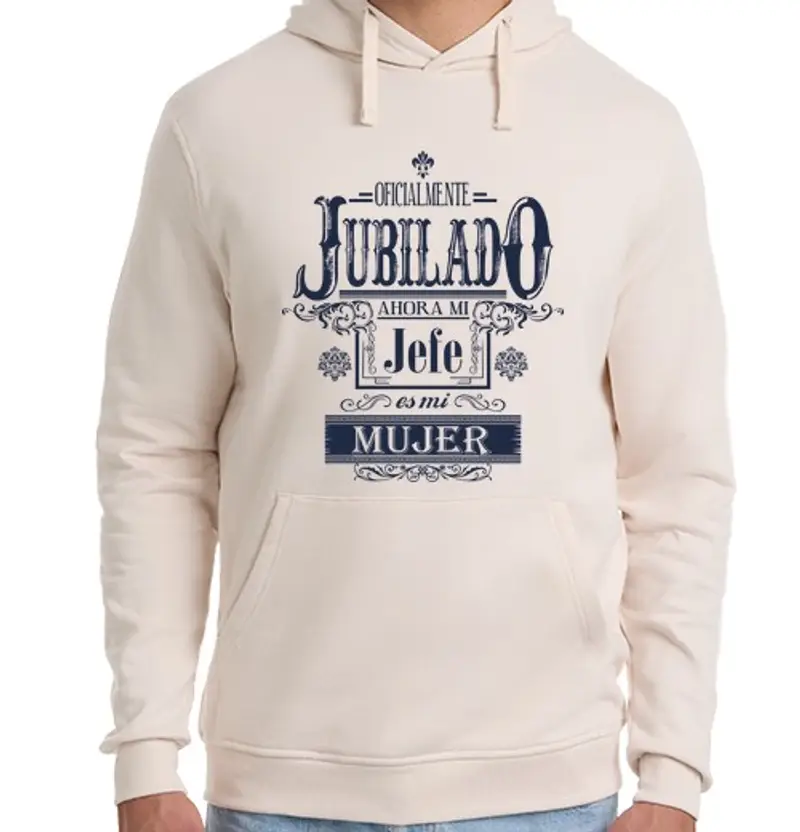 Felpa unisex con cappuccio pensionato