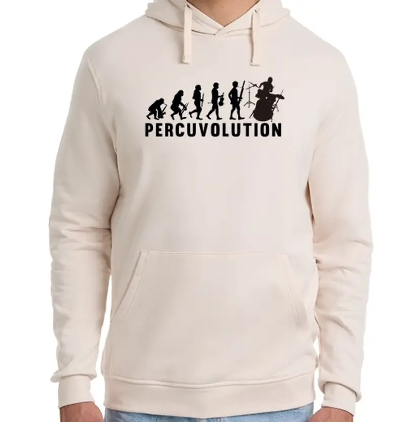 Felpa unisex con cappuccio percussioni evolutive