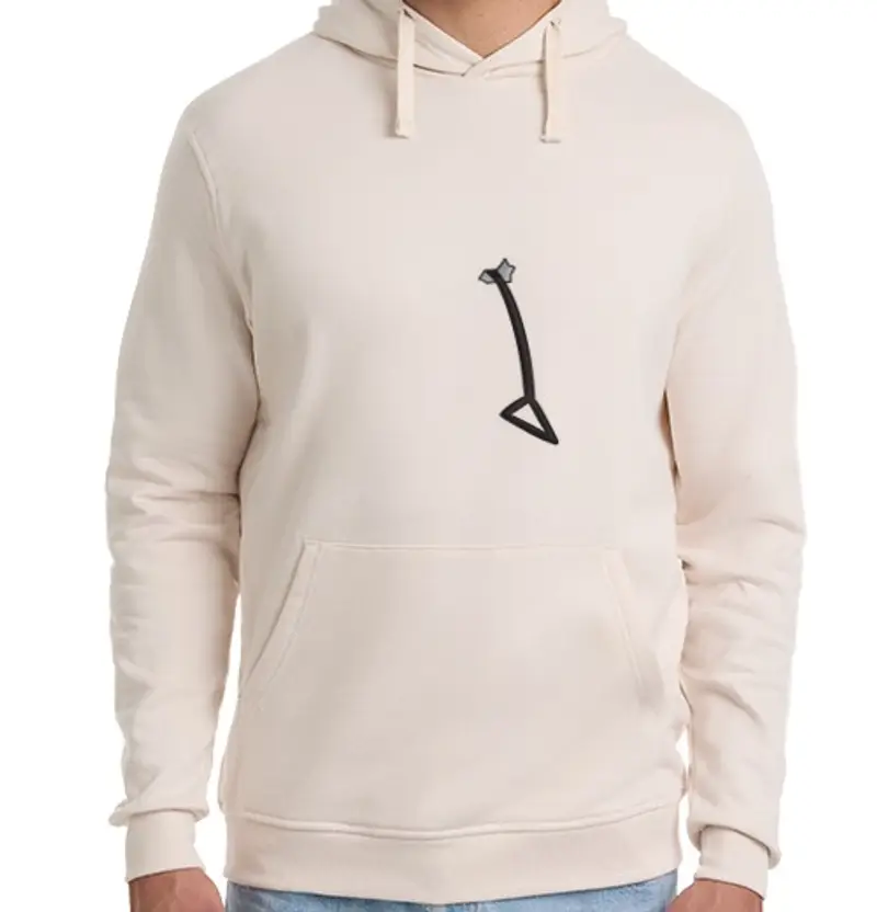 Felpa unisex con cappuccio piccola coda