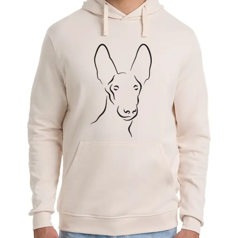 Felpa unisex con cappuccio piccolo cane