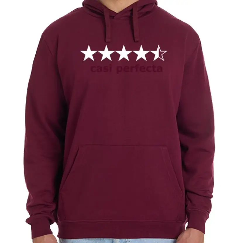 Felpa unisex con cappuccio quasi perfetto