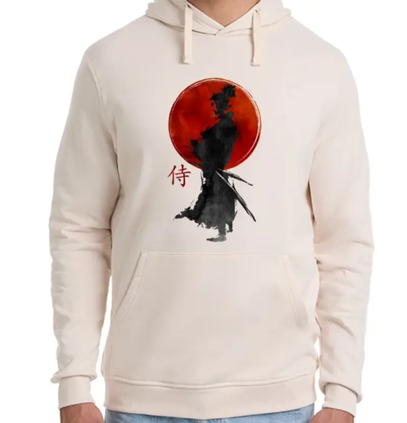 Felpa unisex con cappuccio samurai
