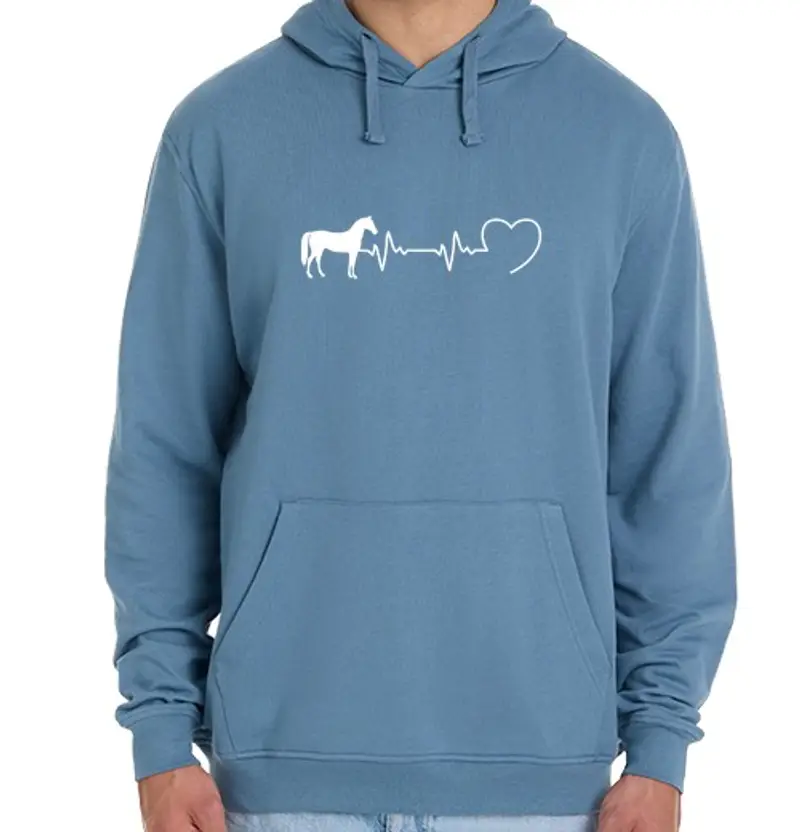 Felpa unisex con cappuccio sbattimento cavallo umorismo ragazza ca