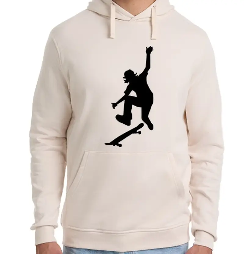 Felpa unisex con cappuccio skater skateboarder