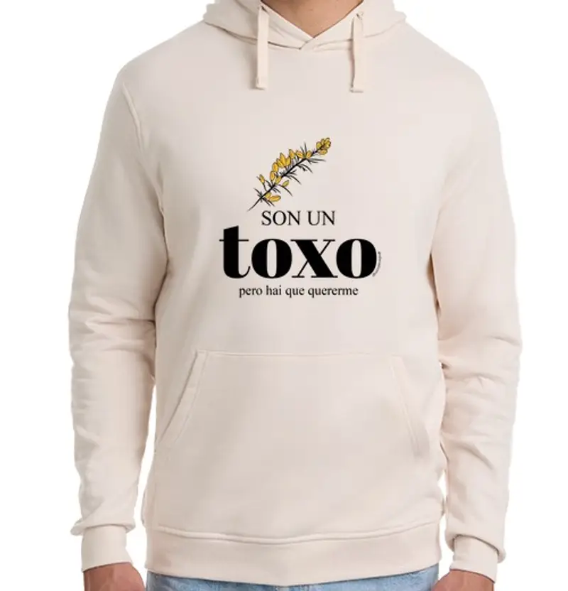 Felpa unisex con cappuccio Sono Toxo ma hai che che rerme