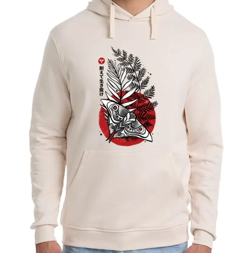 Felpa unisex con cappuccio soppertare e sopravvivere