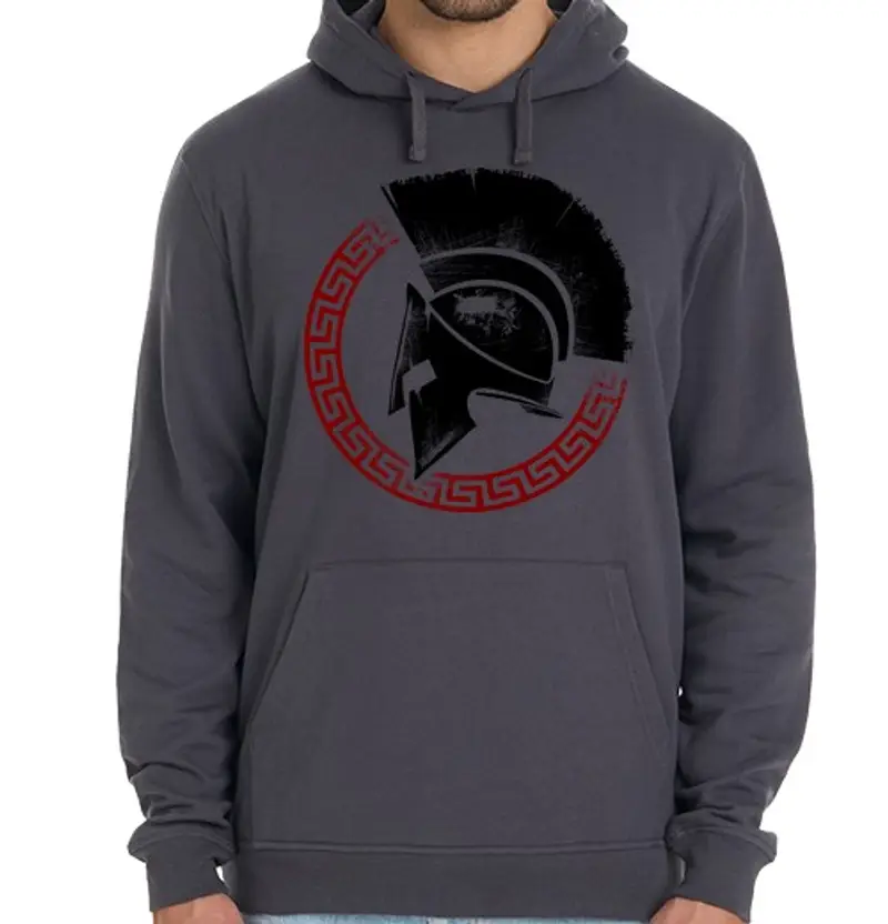 Felpa unisex con cappuccio spartano 17