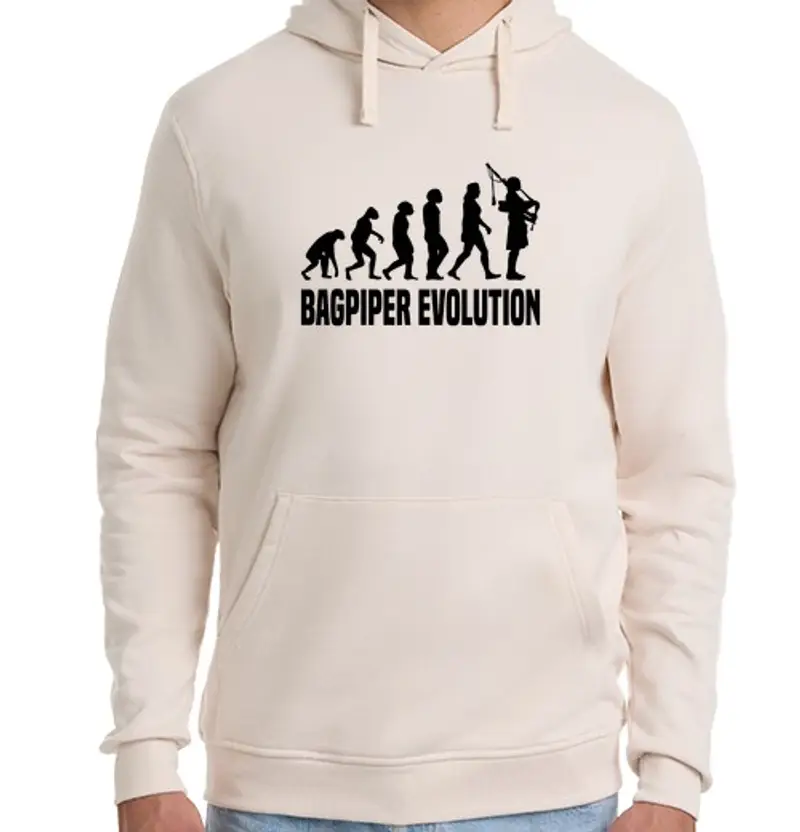 Felpa unisex con cappuccio strumento musicale cornamusa cornamusa