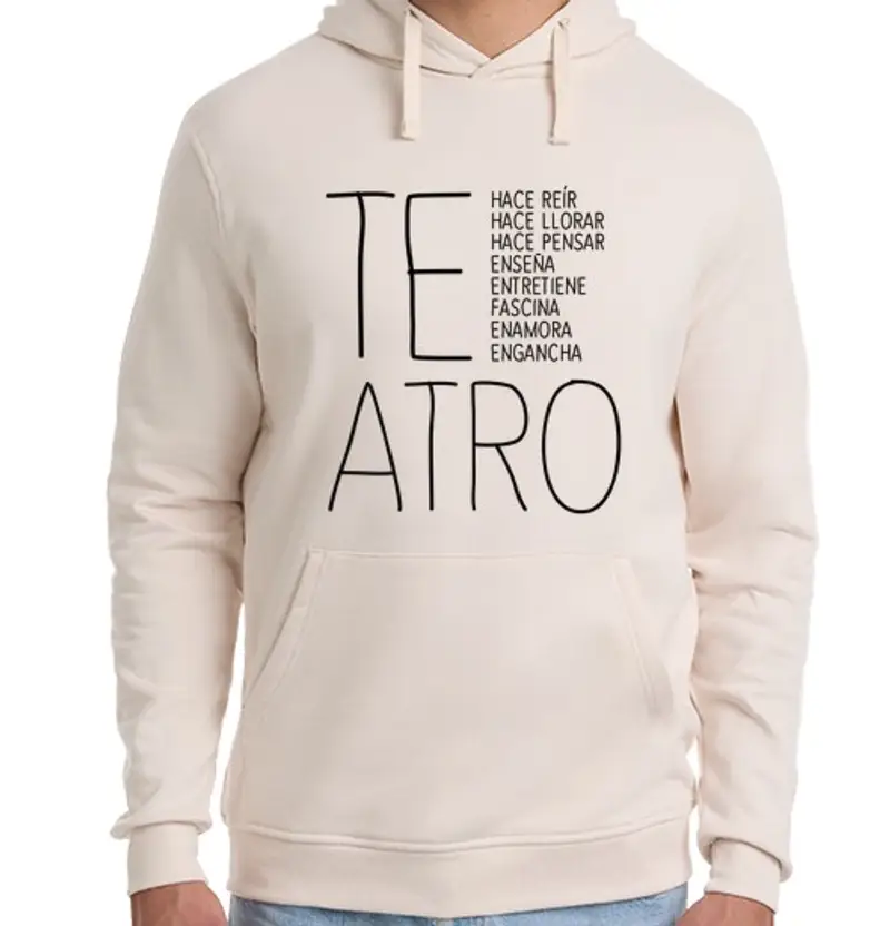 Felpa unisex con cappuccio teatro