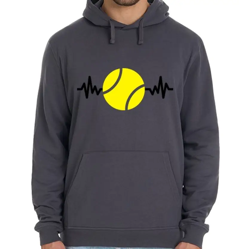 Felpa unisex con cappuccio tennis tennista regalo tennis sport