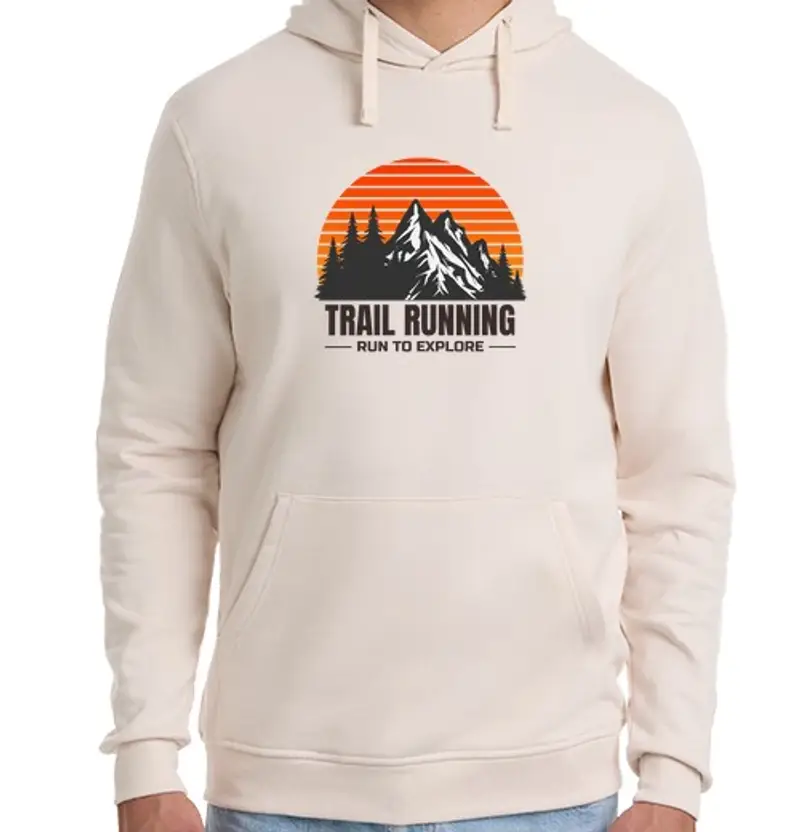 Felpa unisex con cappuccio Trail Running - Run To Explore