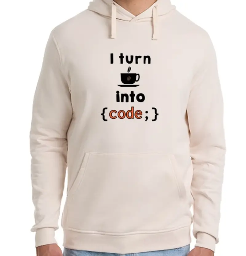 Felpa unisex con cappuccio trasformo il code of costo in code