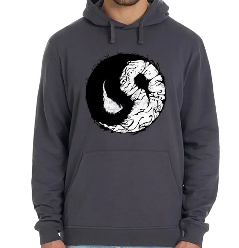 Felpa unisex con cappuccio Uomo, felpa con cappuccio, bianca