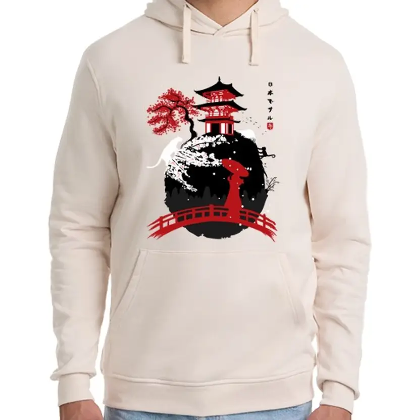 Felpa unisex con cappuccio Uomo, felpa con cappuccio, bianca