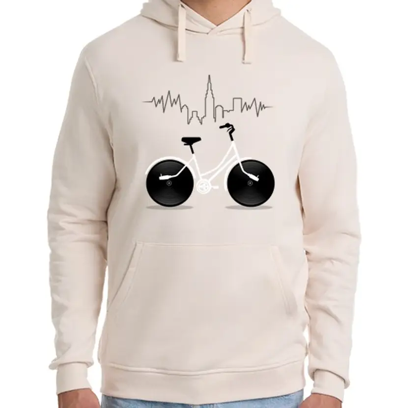 Felpa unisex con cappuccio Uomo, felpa con cappuccio, bianca