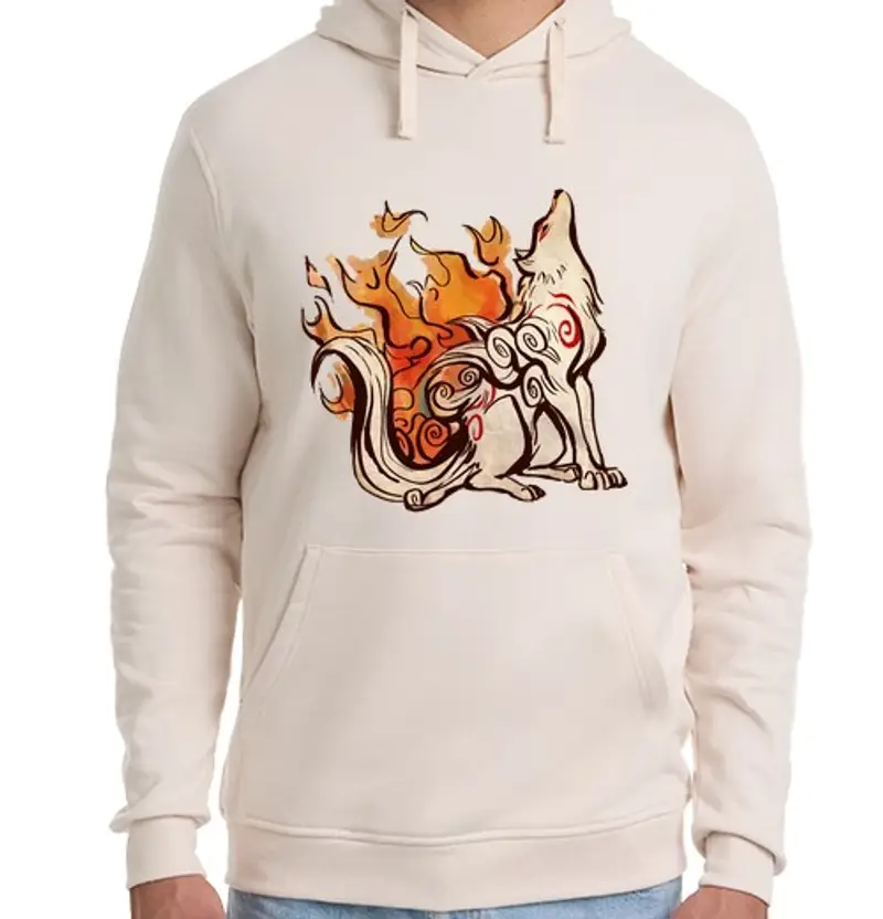 Felpa unisex con cappuccio Uomo, felpa con cappuccio, bianca