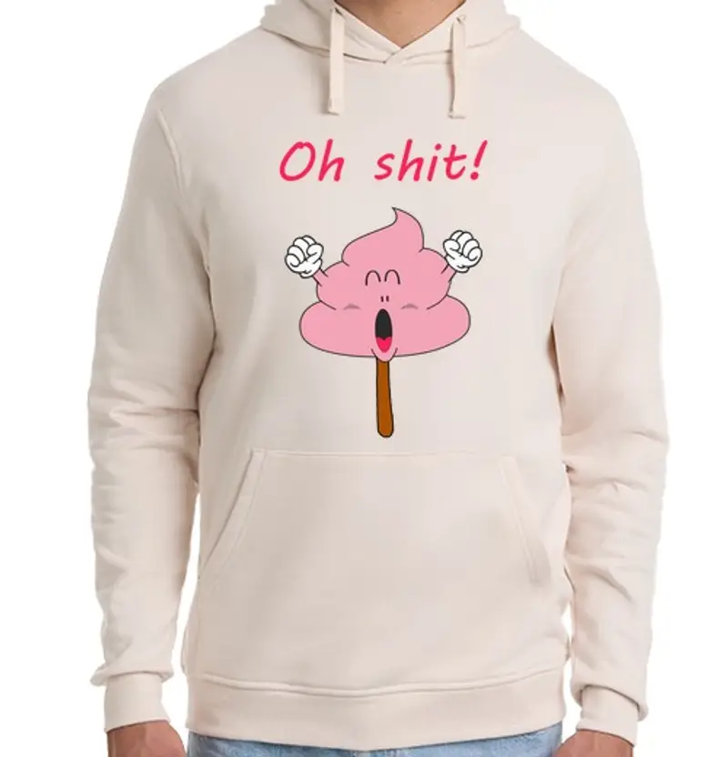 Felpa unisex con cappuccio Uomo, felpa con cappuccio, bianca