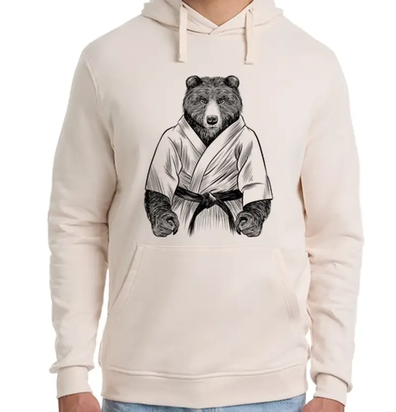 Felpa unisex con cappuccio Uomo, felpa con cappuccio, bianca