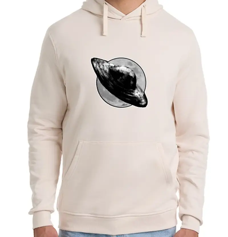 Felpa unisex con cappuccio Uomo, felpa con cappuccio, bianca