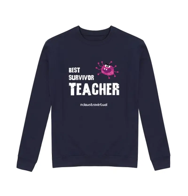 Felpa unisex corona bianca