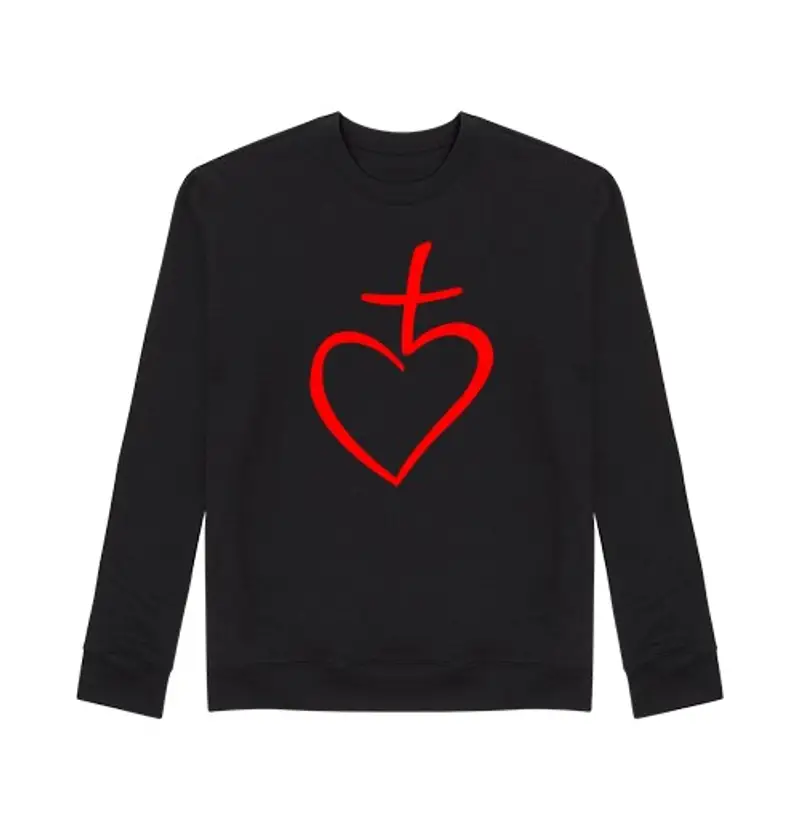 Felpa unisex Cuore di Gesù