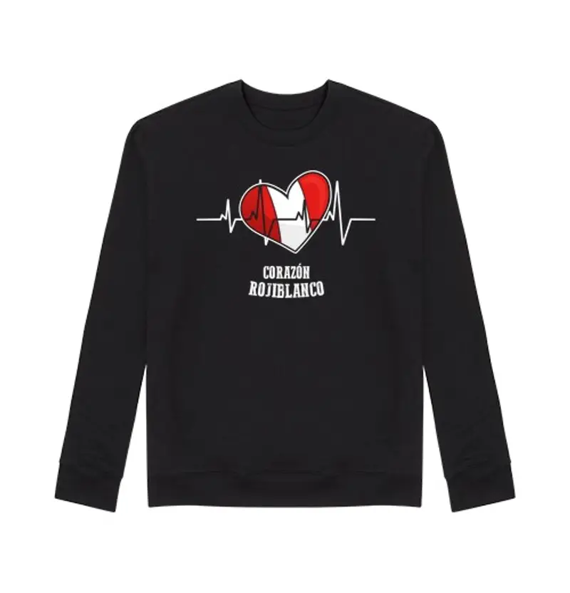 Felpa unisex Cuore di Rojiblanco