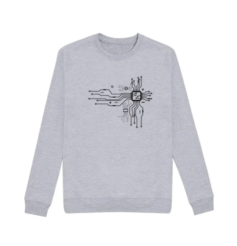 Felpa unisex cuore dlei CPU