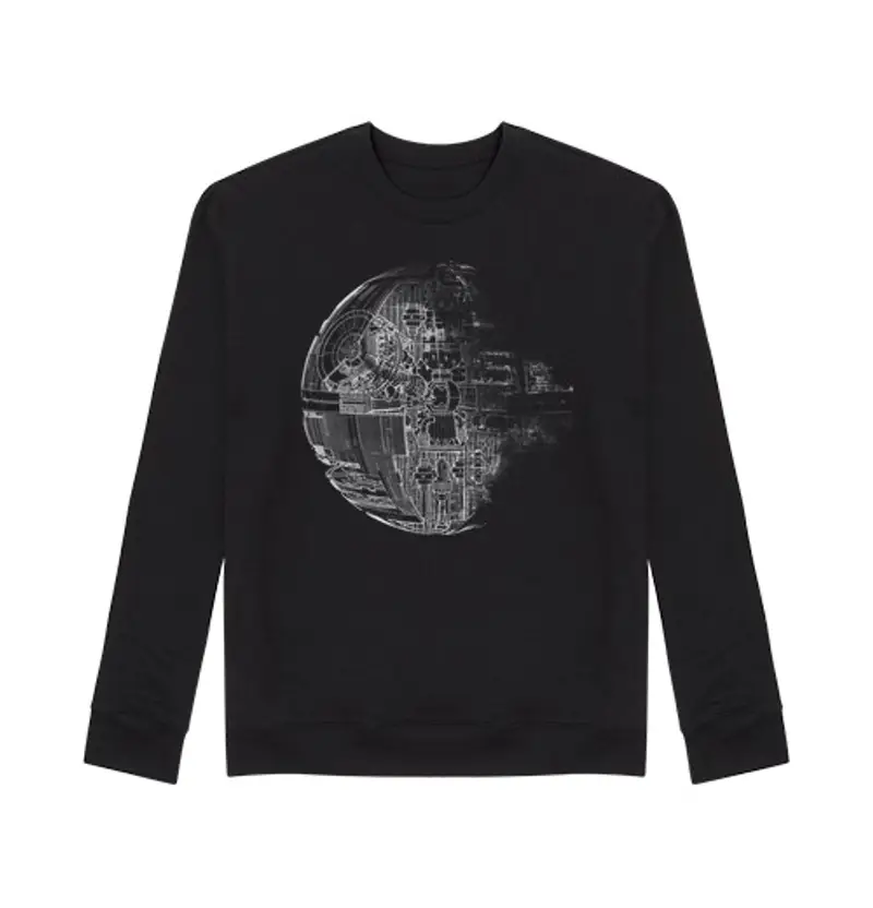 Felpa unisex death star grey
