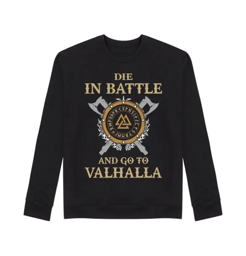 Felpa unisex die in battle (vi king s)