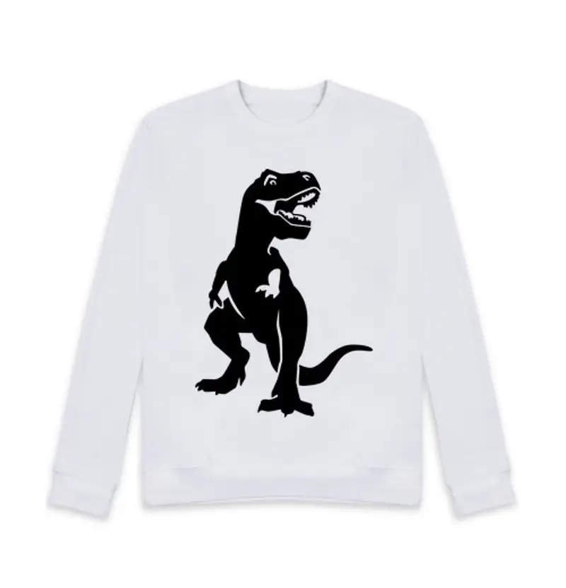 Felpa unisex dinosauro t-rex