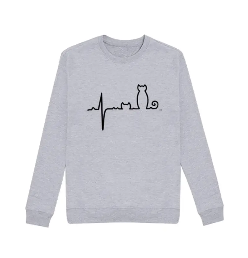 Felpa unisex ellettro gatto ograma gatto os