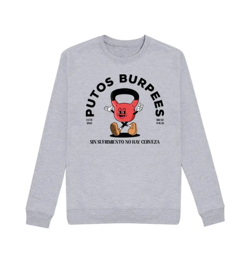 Felpa unisex felpa grigia in burpee