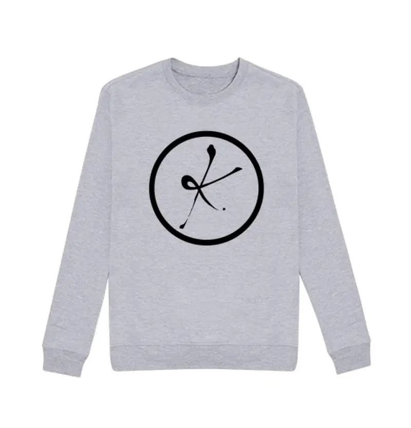 Felpa unisex felpa, senza cappuccio, k nero