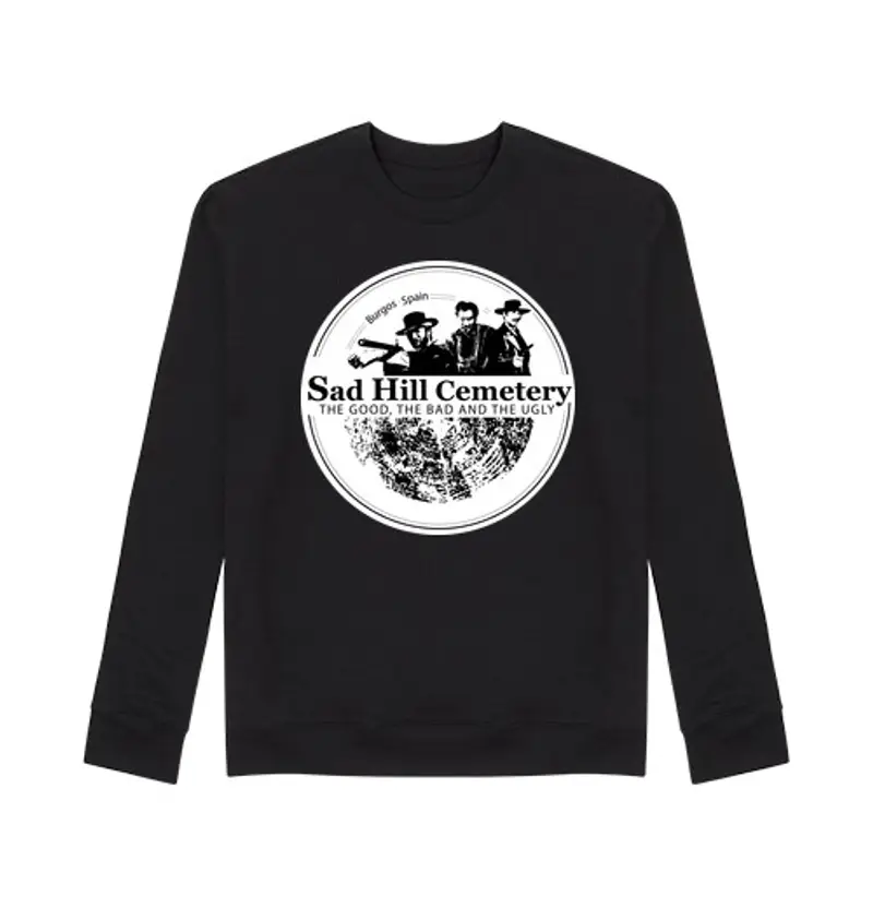 Felpa unisex felpa senza cappuccio logo sad collina